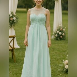 Kleinfield Bridesmaid Maxi Dress in Morning Mist